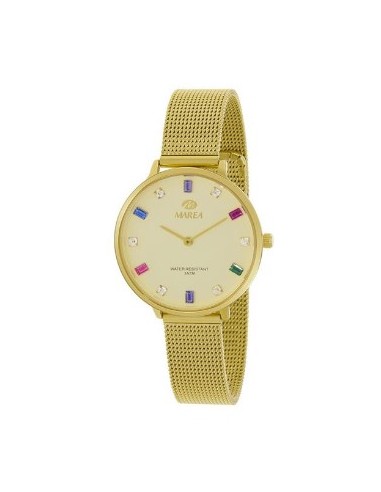 RELOJ MUJER DORADO CRISTALES 0/3