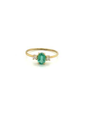 ANILLO MANOELA ESMERALDA ZN ORO DE 18K