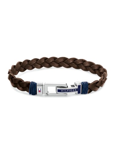 Pulsera Tommy Hilfiger Hombre Cuero Marrón