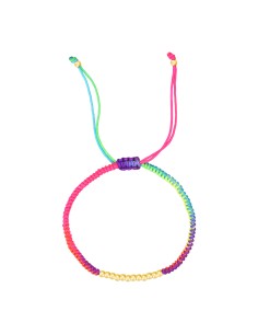 PULSERA AJUSTABLE - ACERO 3MM - COLOR MULTI