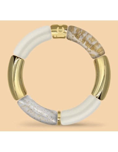 Pulsera para mujer acero Beige Gold