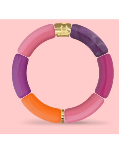 Pulsera para mujer acero Pink Purple Orange