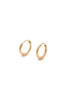 PENDIENTES ARO ONE ORO DE 18K