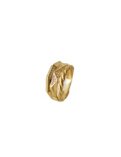 ANILLO LEYLA ZN ORO DE 18K