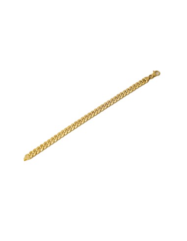 Pulsera hombre barbada oro de 18k