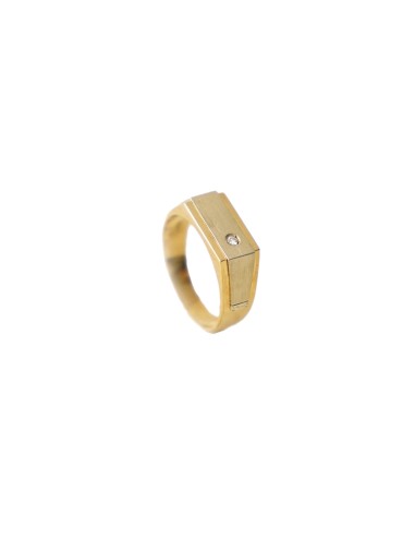 br-Sello Hombre Oro 18K luc bicolor