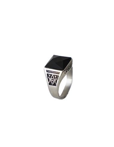 Anillos hombre acero sello black