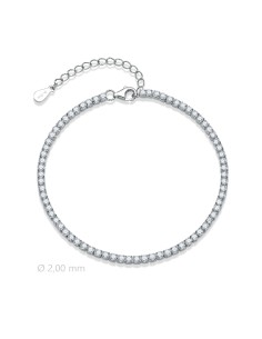 Pulsera riviere 2,00mm plata de 1ª ley