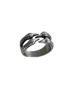 ANILLO DE ACERO PARA HOMBRE CON DISEÑO DE PEZUÑAS