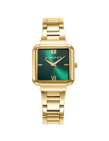 PACK RELOJ MUJER DE ACERO IP DORADO REF. 401242-63