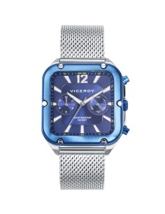 RELOJ HOMBRE MULTI ACERO IP AZUL REF. 401327-35