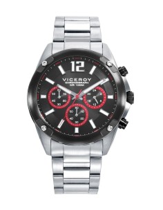 RELOJ HOMBRE CRONO ACERO IP NEGRO REF. 401397-55