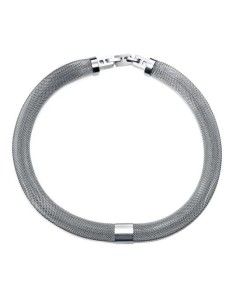 Collar de mujer de acero mesh tubular