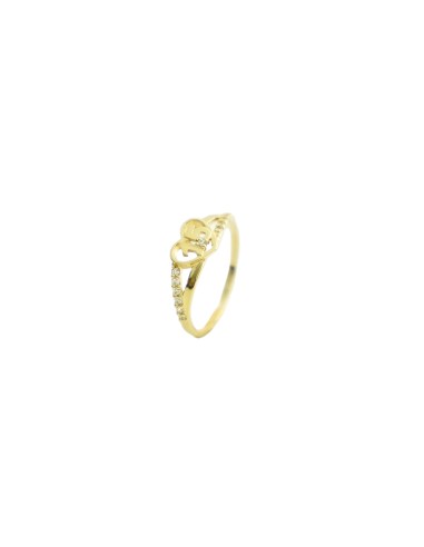 Anillo de Oro de 18K con Detalle de Corazón