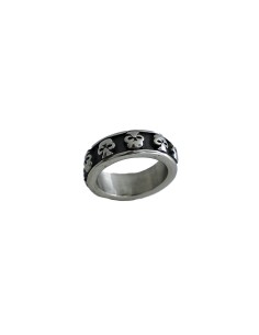 ANILLO DE ACERO con calaveras PARA HOMBRE 