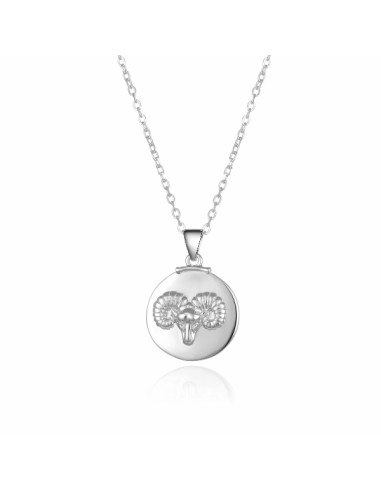 Gargantilla para mujer aries plata