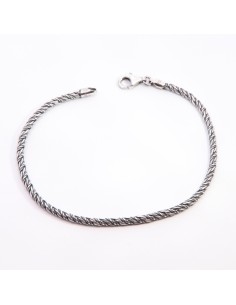 Pulsera de Plata para Hombre con Diseño Trenzado