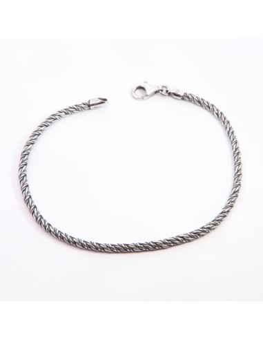 Pulsera de Plata para Hombre con Diseño Trenzado