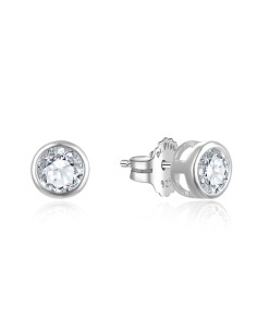 Pendientes para mujer redondos circonita 3.5mm