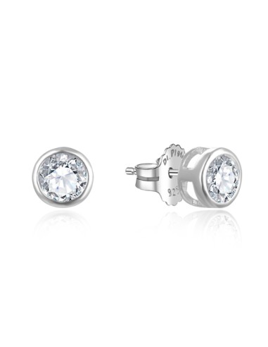 Pendientes para mujer redondos circonita 4mm