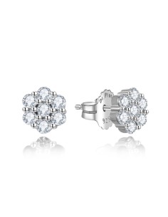 Pendientes para mujer flor circonitas xs