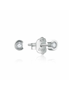 Pendientes para mujer minimalistas de plata 3mm