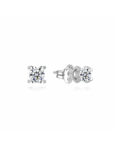 PENDIENTES para mujer 4MM PLATA DE 1ª LEY