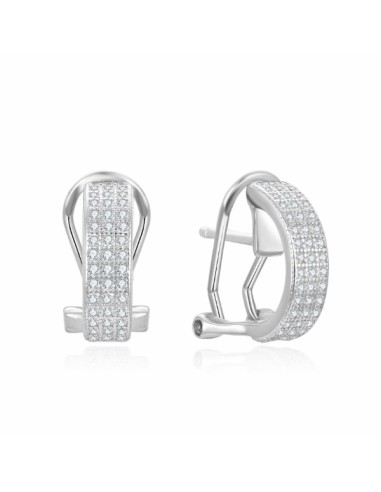 PENDIENTES OMEGA TRIPLE ZN PLATA 1ª LEY