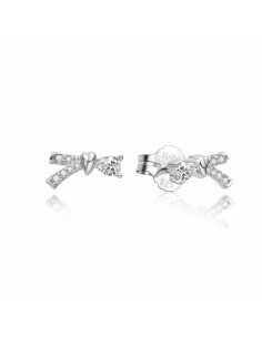 Pendientes para mujer lazo zn plata