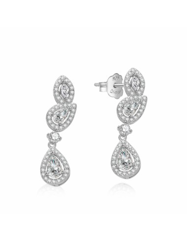 Pendientes para mujer gotas zn plata