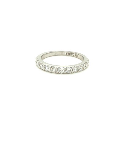 ct-0,82 Anillo para mujer oro blanco 18k