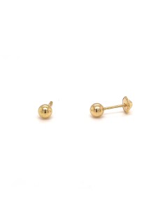 PENDIENTES BOLITA ORO DE 18K